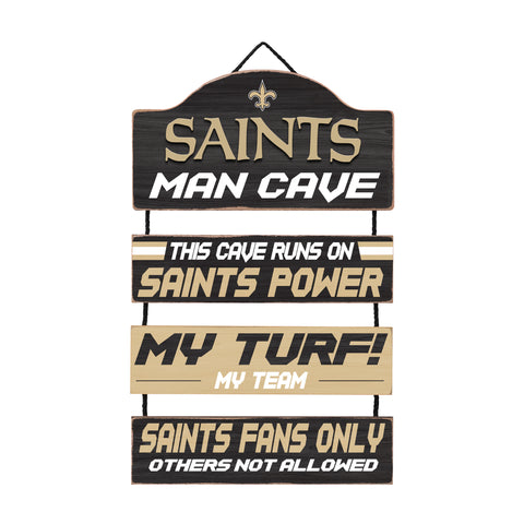 New Orleans Saints Man Cave Dangle Sign