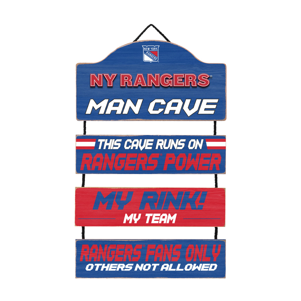 New York Rangers Man Cave Dangle Sign