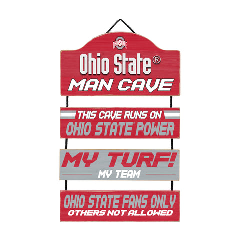 Ohio State Buckeyes Man Cave Dangle Sign