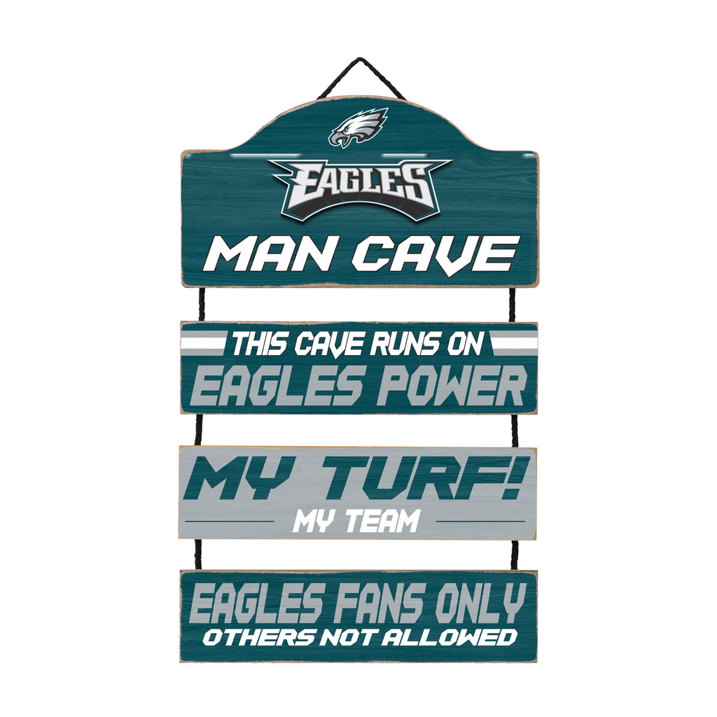 Philadelphia Eagles Retro Man Cave Dangle Sign