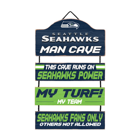 Seattle Seahawks Man Cave Dangle Sign
