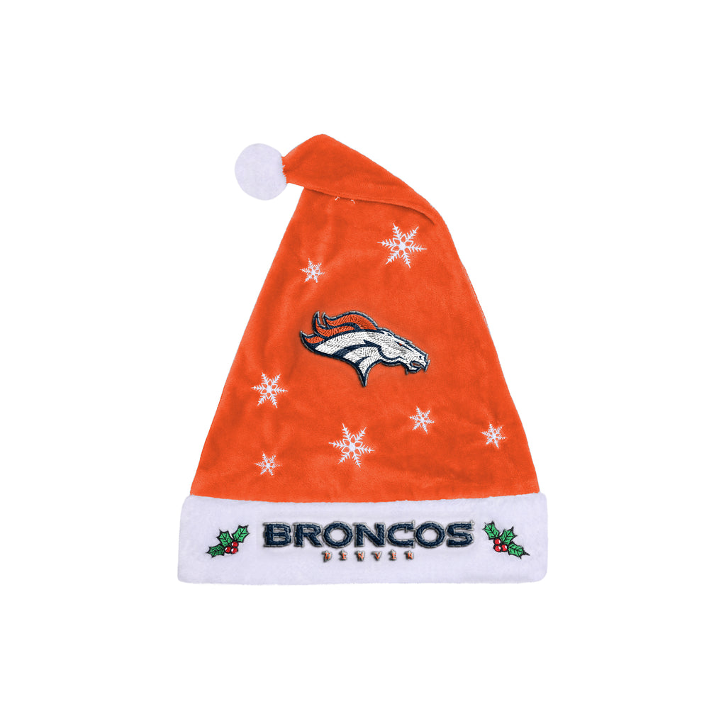 Denver Broncos Embroidered Santa Hat