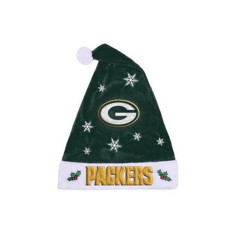 Green Bay Packers Embroidered Santa Hat