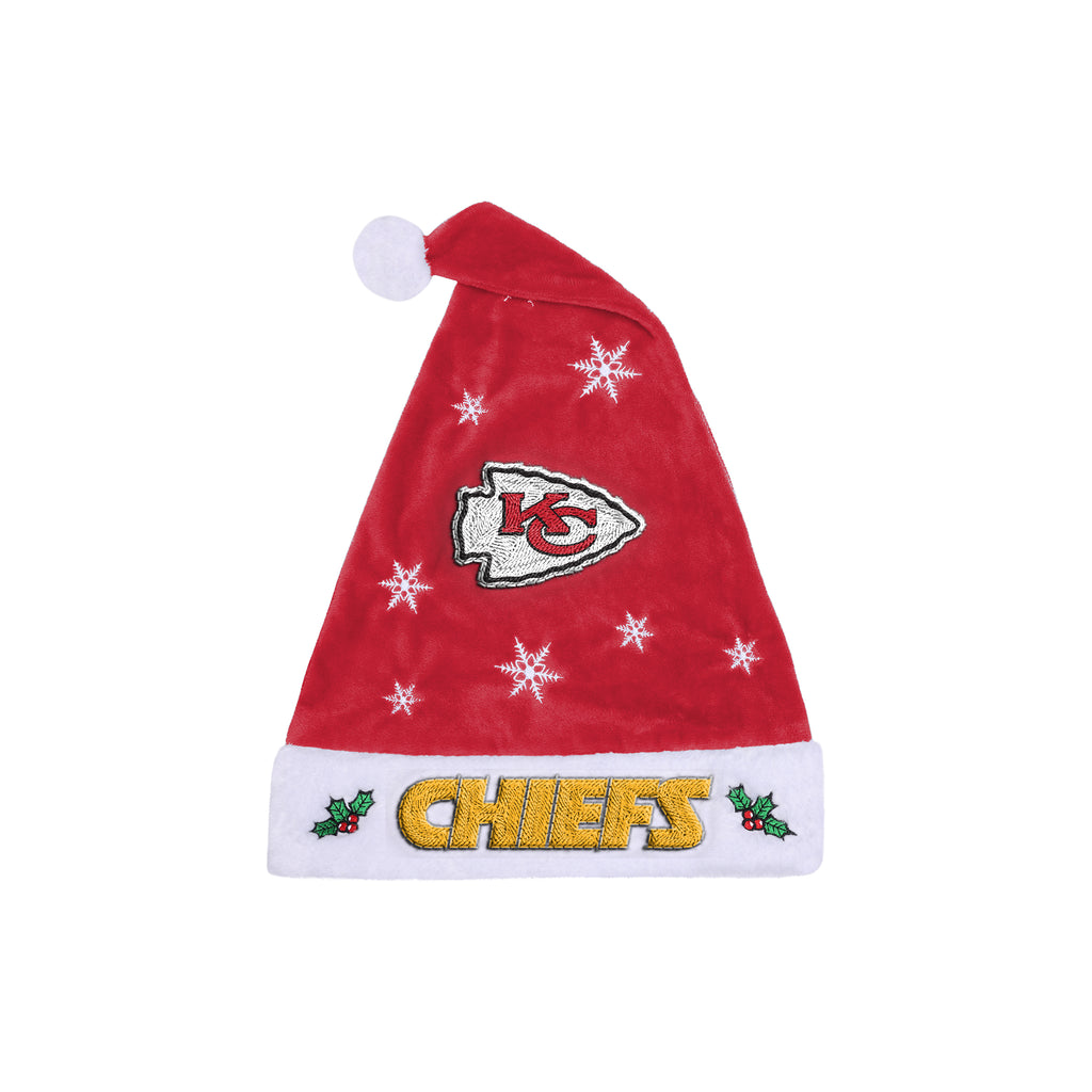 Kansas City Chiefs Embroidered Santa Hat