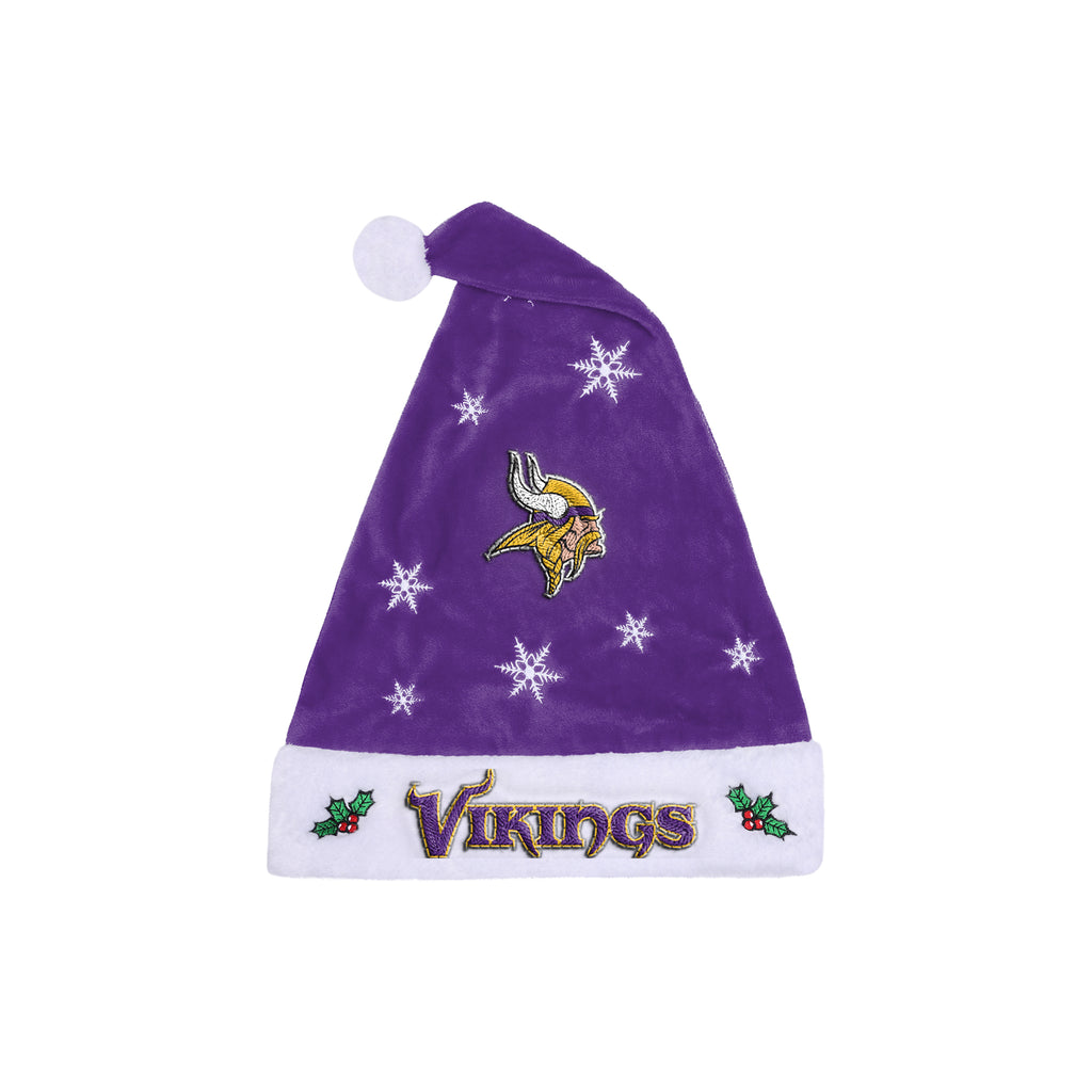 Minnesota Vikings Embroidered Santa Hat