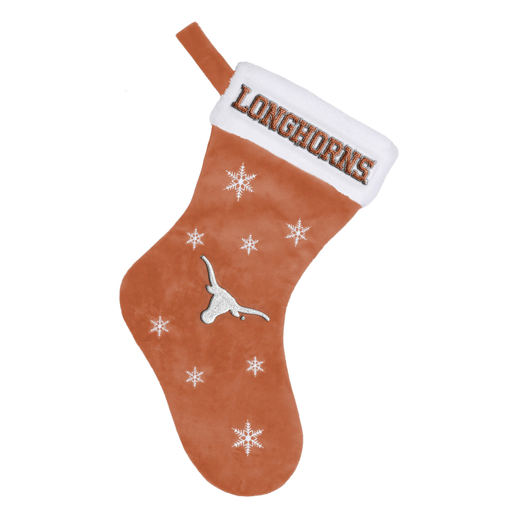 Texas Longhorns Embroidered Stocking