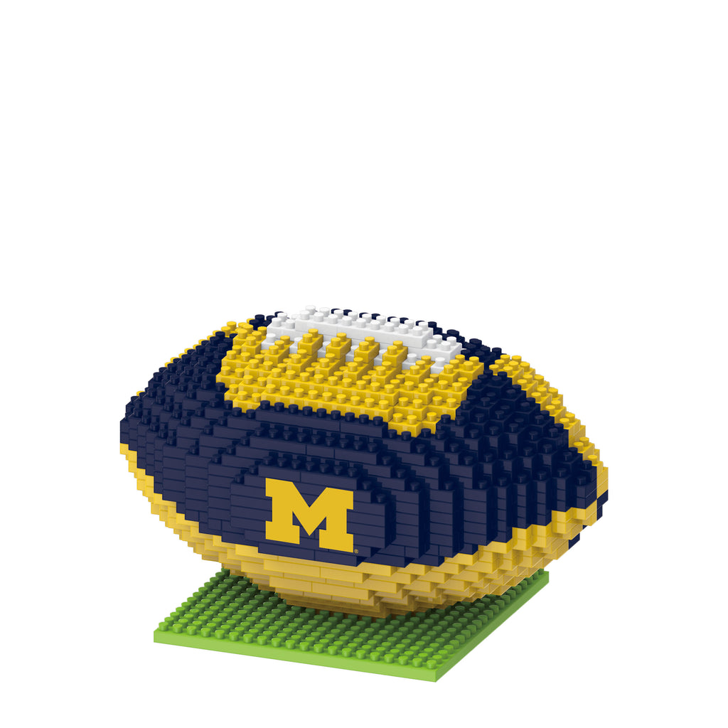 Michigan Wolverines 3D Football Puzzle BRXLZ