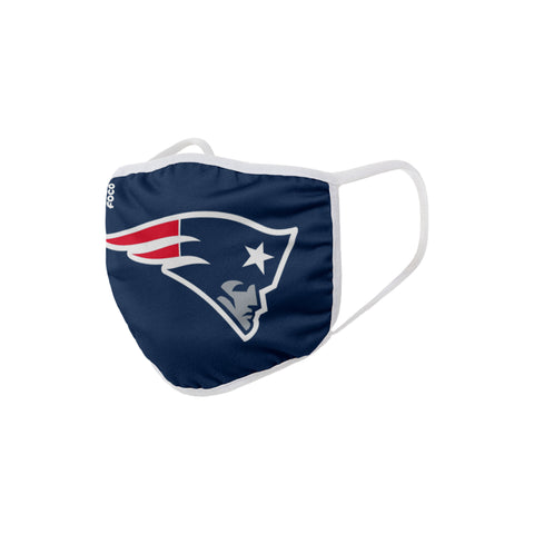 New England Patriots Solid Big Logo Face Cover Mask