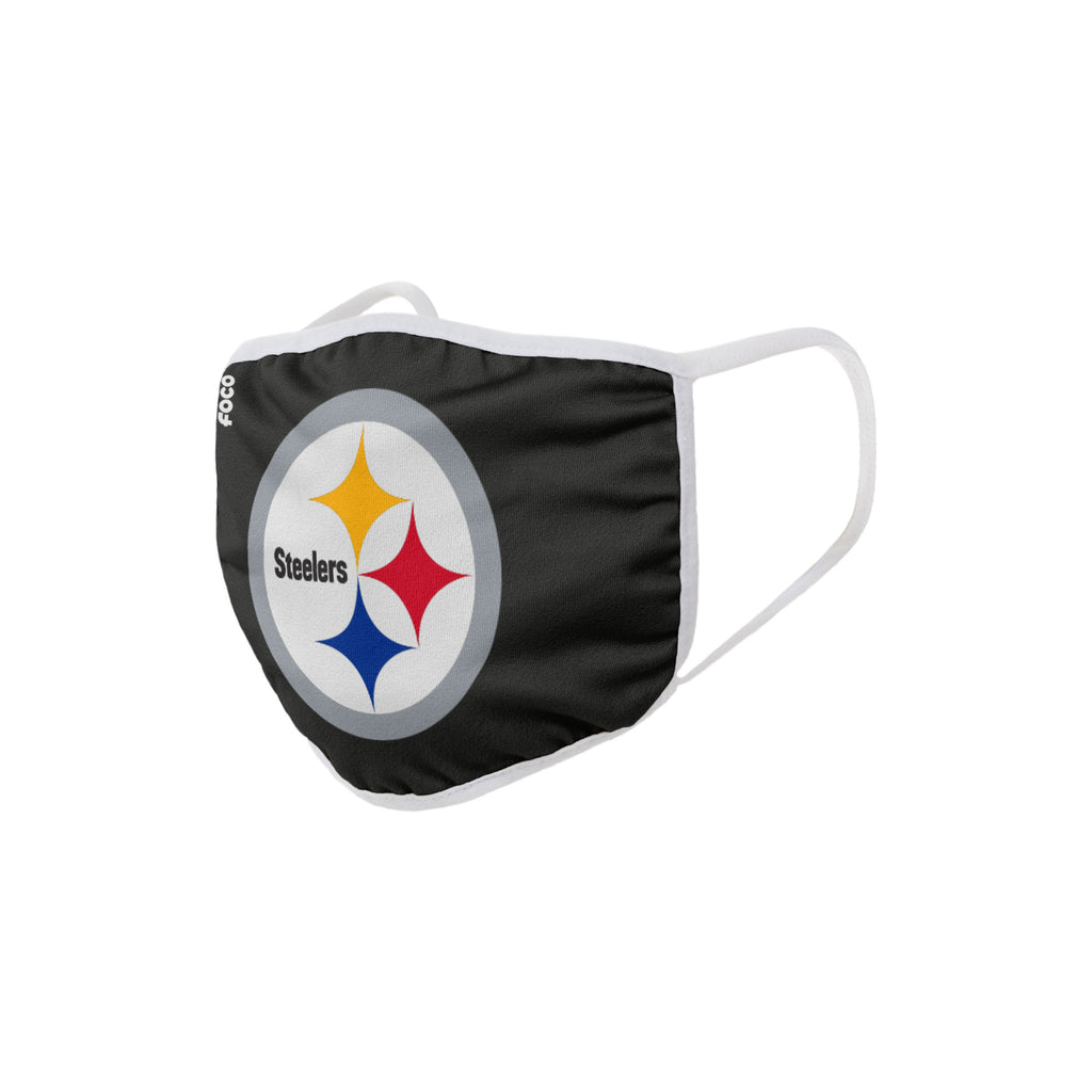 Pittsburgh Steelers Solid Big Logo Face Cover Mask