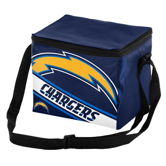 Los Angeles Chargers Big Logo with Stripe 6 Pack Lunch Bag