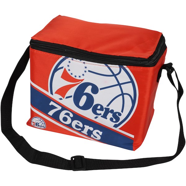 Philadelphia 76ers Big Logo with Stripe 6 Pack Lunch Bag