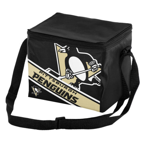 Pittsburgh Penguins Big Logo with Stripe 6 Pack Lunch Bag