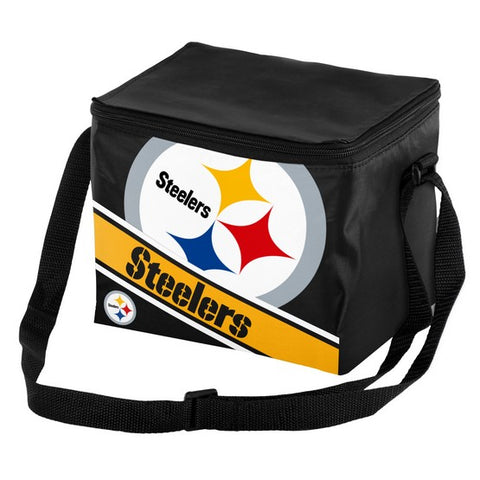 Pittsburgh Steelers Big Logo with Stripe 6 Pack Lunch Bag