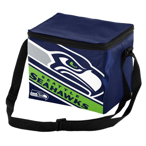 Seattle Seahawks Big Logo with Stripe 6 Pack Lunch Bag