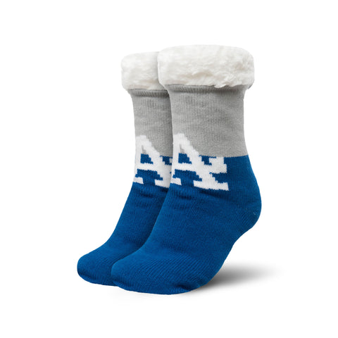 Los Angeles Dodgers Colorblock Footy Slipper Socks