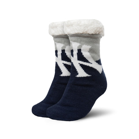 New York Yankees Colorblock Footy Slipper Socks