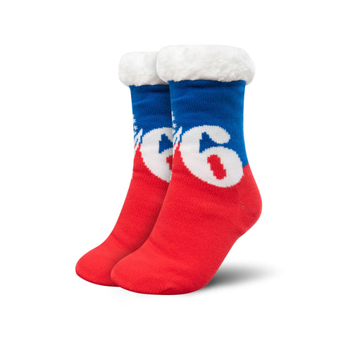 Philadelphia 76ers Colorblock Footy Slipper Socks