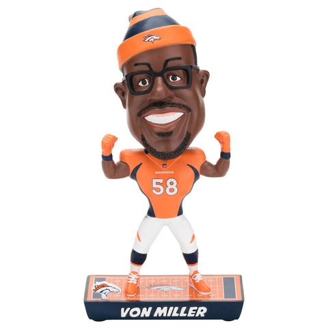 Denver Broncos Von Miller Caricature Bobble Head
