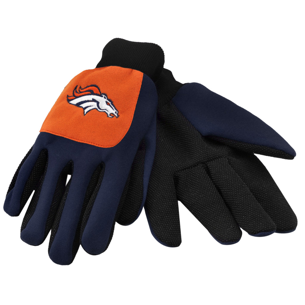 Denver Broncos Color Block Utility Gloves