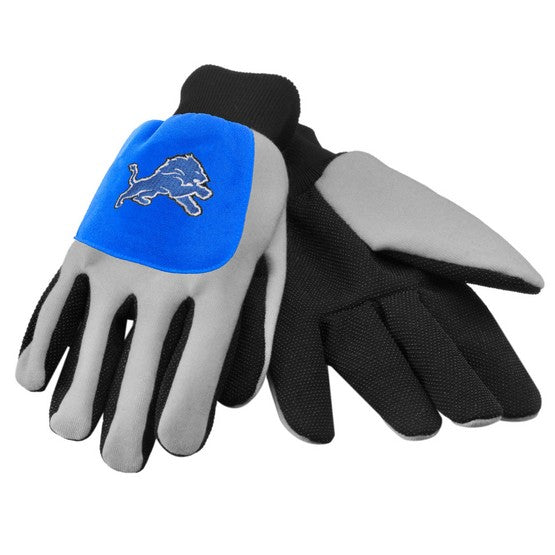 Detroit Lions Color Block Utility Gloves