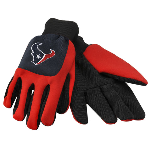 Houston Texans Color Block Utility Gloves