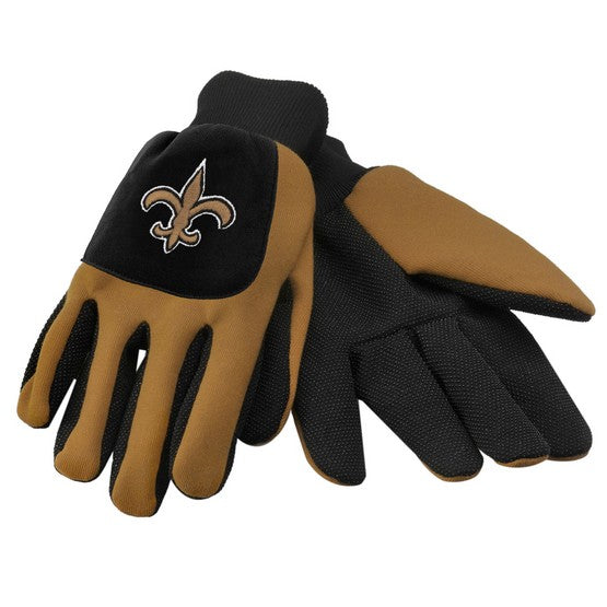 New Orleans Saints Color Block Utility Gloves