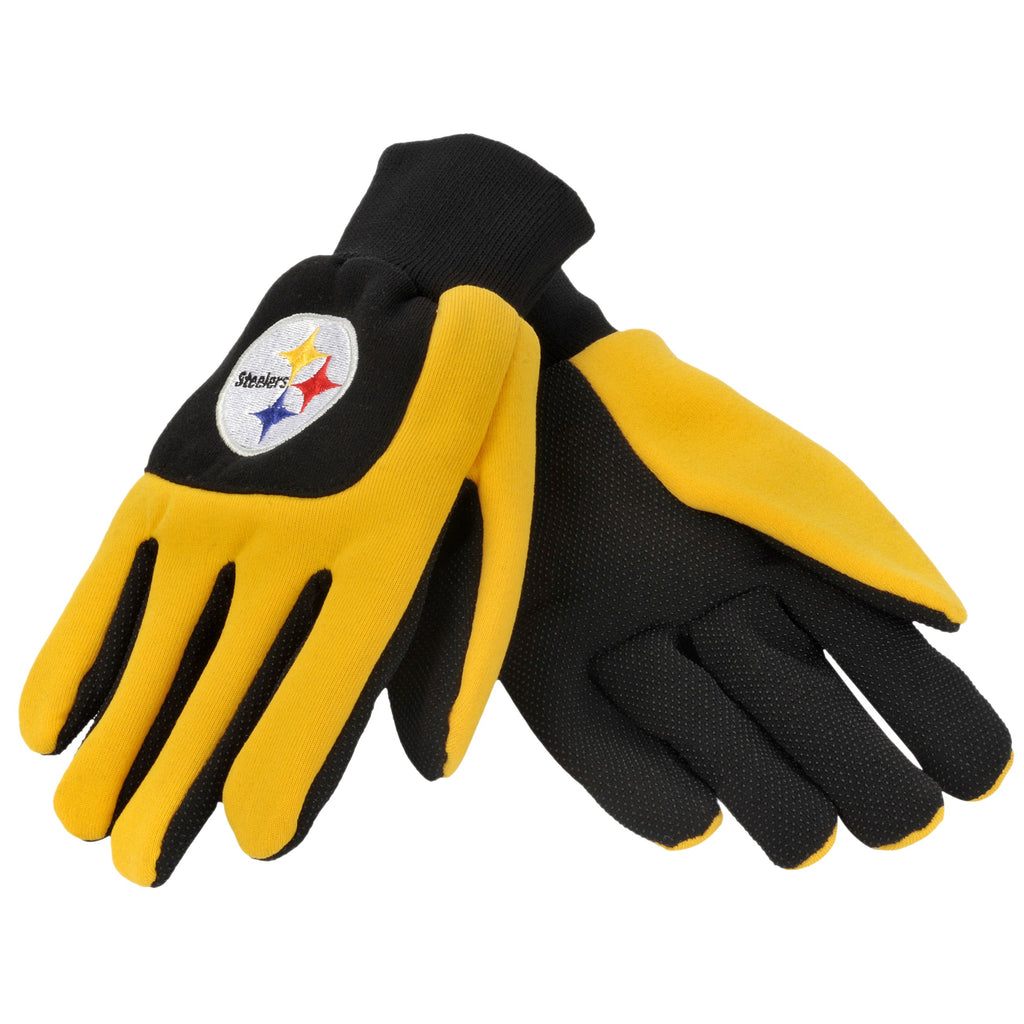 Pittsburgh Steelers Color Block Utility Gloves