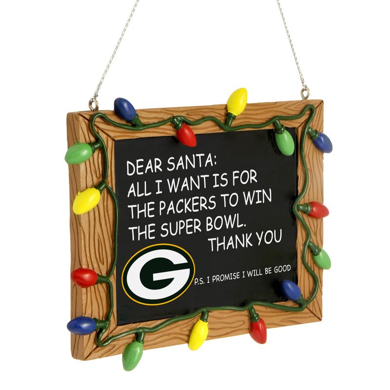 Green Bay Packers Chalkboard Ornament