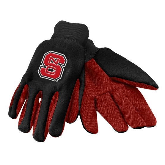 NC State Wolfpack Colored Palm Gloves