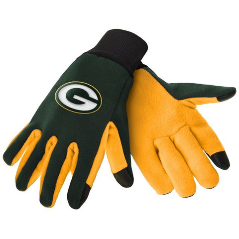 Green Bay Packers Retro Color Texting Gloves