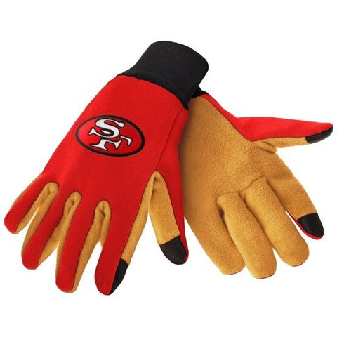 San Francisco 49ers Retro Color Texting Gloves