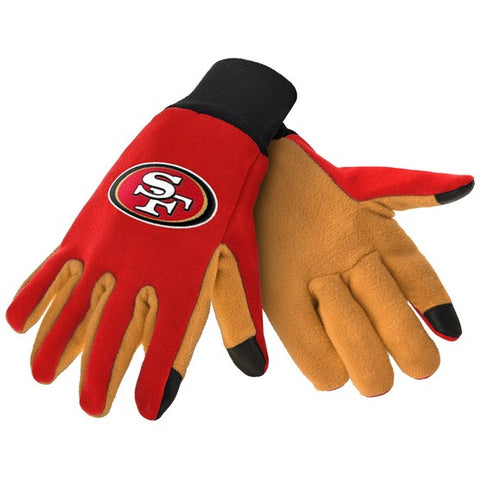 San Francisco 49ers Color Texting Gloves