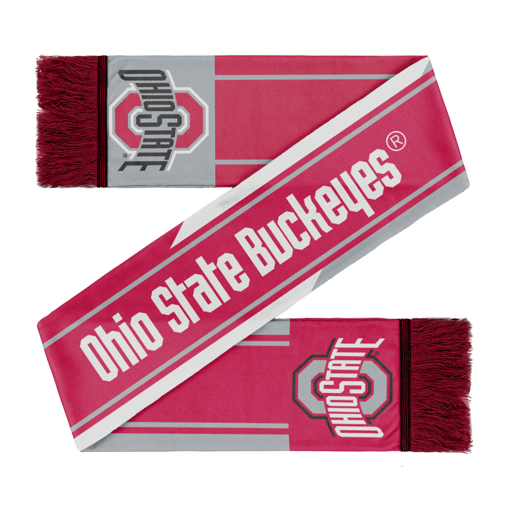 Ohio State Buckeyes Colorwave Wordmark Scarf