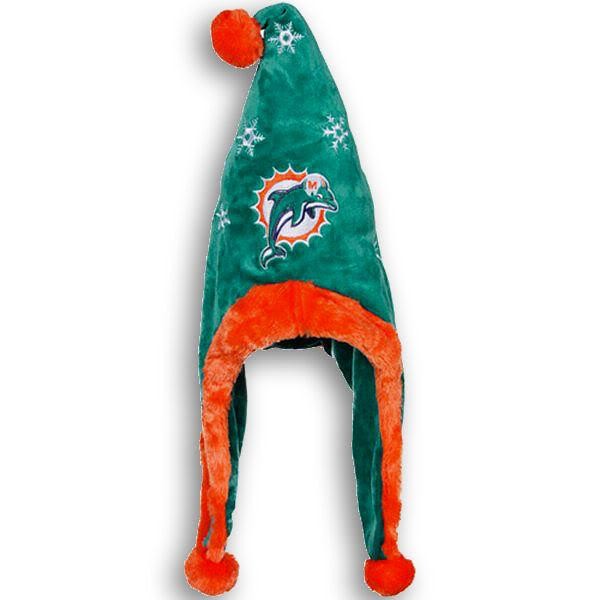 Miami Dolphins Dangle Santa Hat