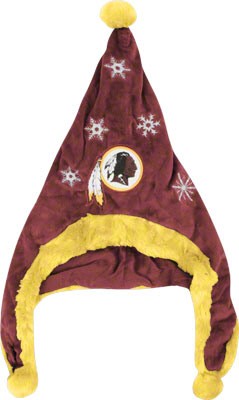 Washington Redskins Dangle Santa Hat