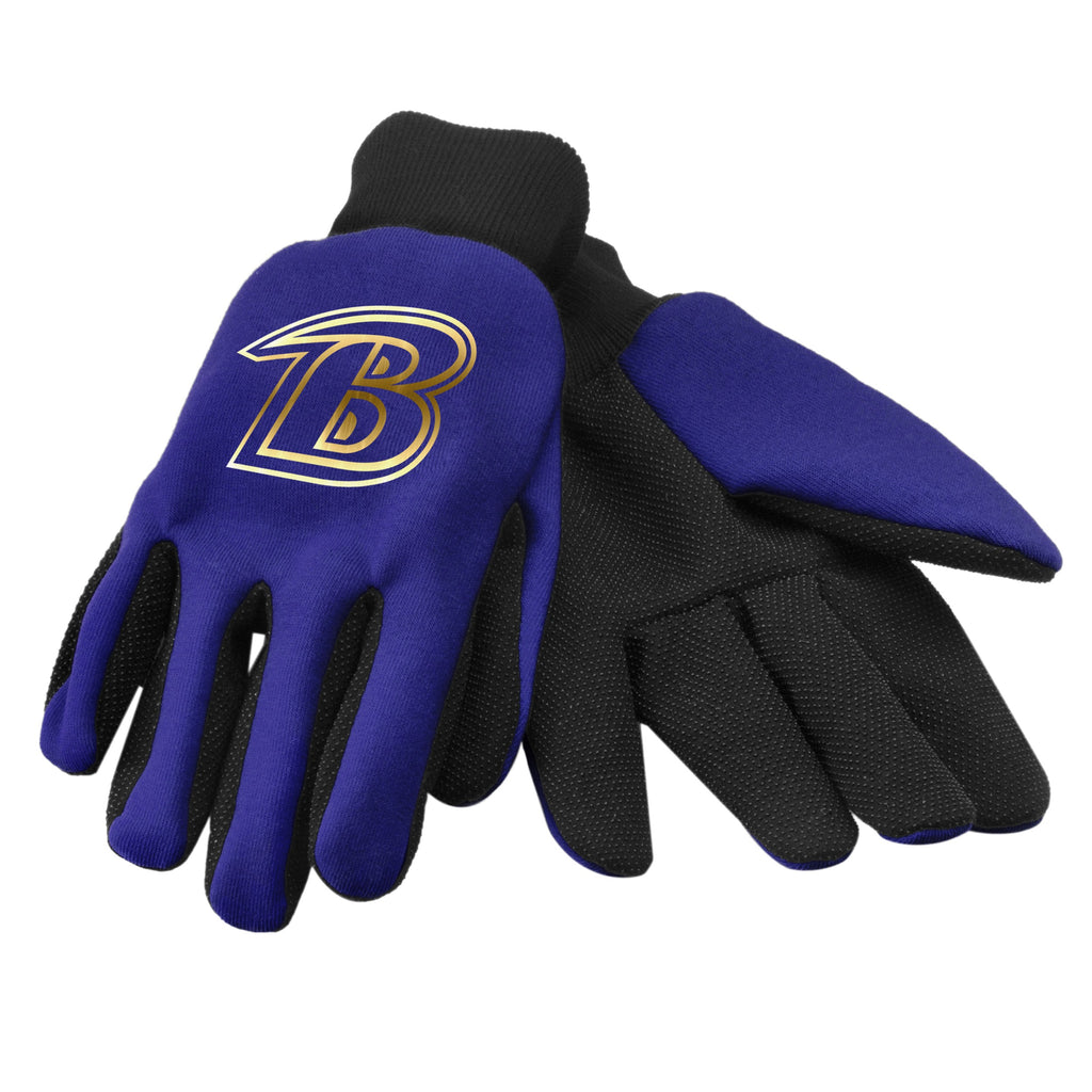 Baltimore Ravens Foil Print Gloves