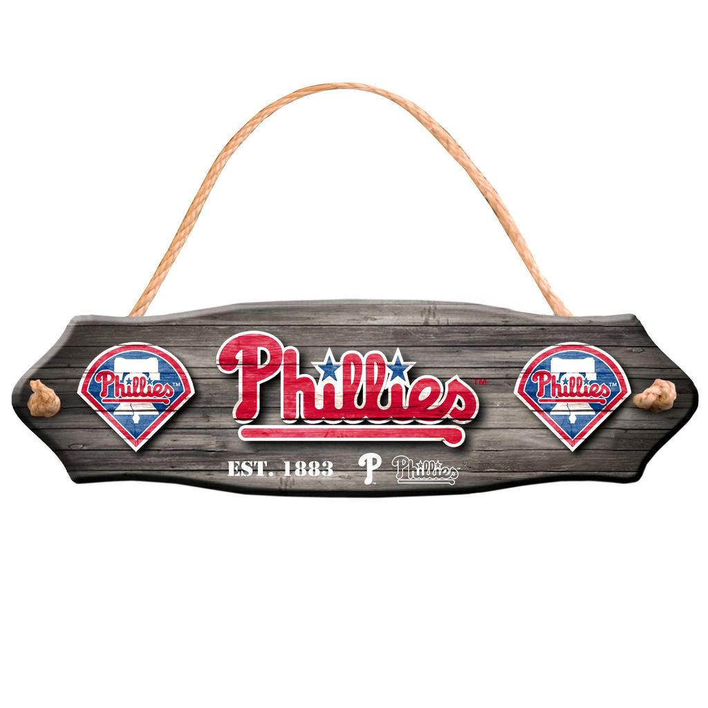 Philadelphia Phillies Wooden Fence Sign