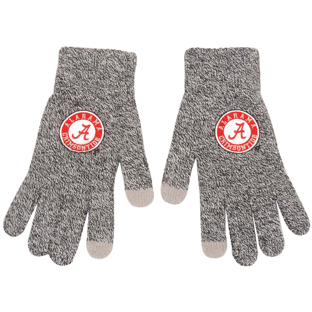 Alabama Crimson Tide Gray Knit Gloves
