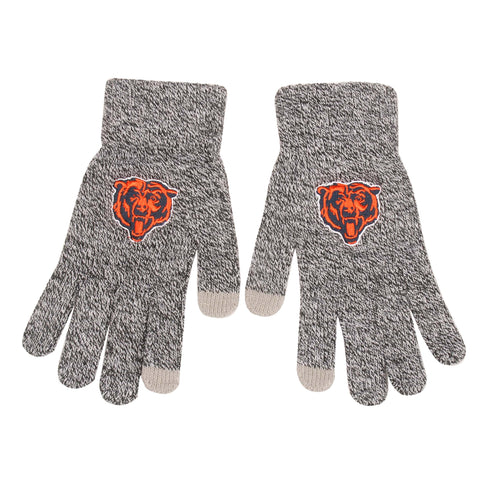 Chicago Bears Gray Knit Gloves