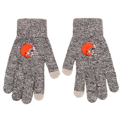 Cleveland Browns Gray Knit Gloves