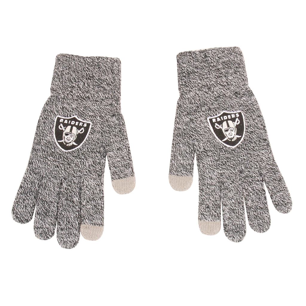 Las Vegas Raiders Gray Knit Gloves