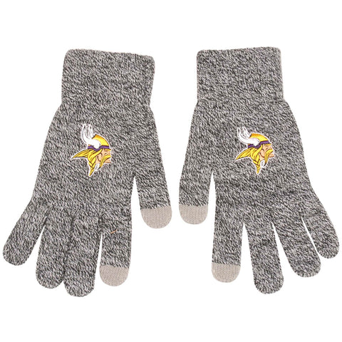Minnesota Vikings Gray Knit Gloves