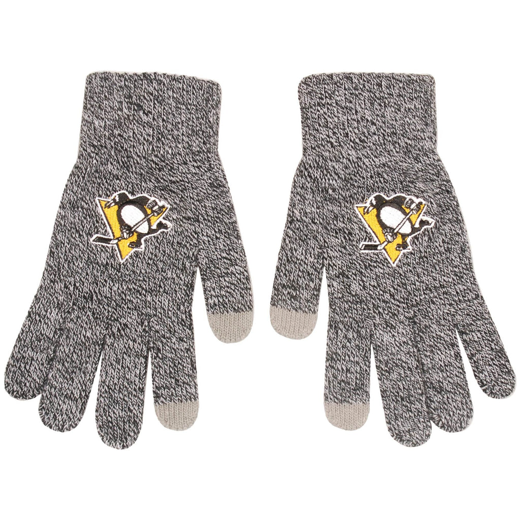 Pittsburgh Penguins Gray Knit Gloves