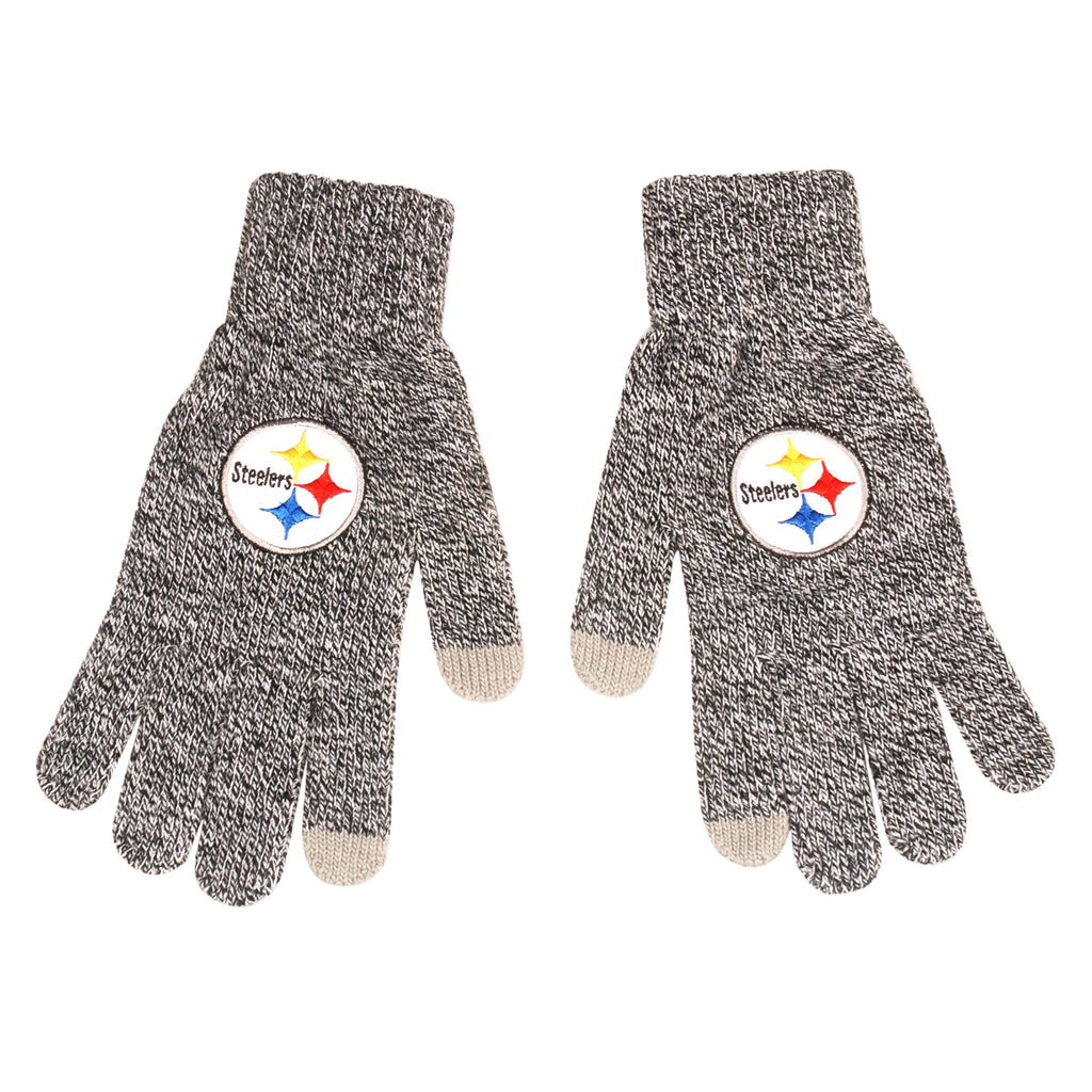 Pittsburgh Steelers Gray Knit Gloves