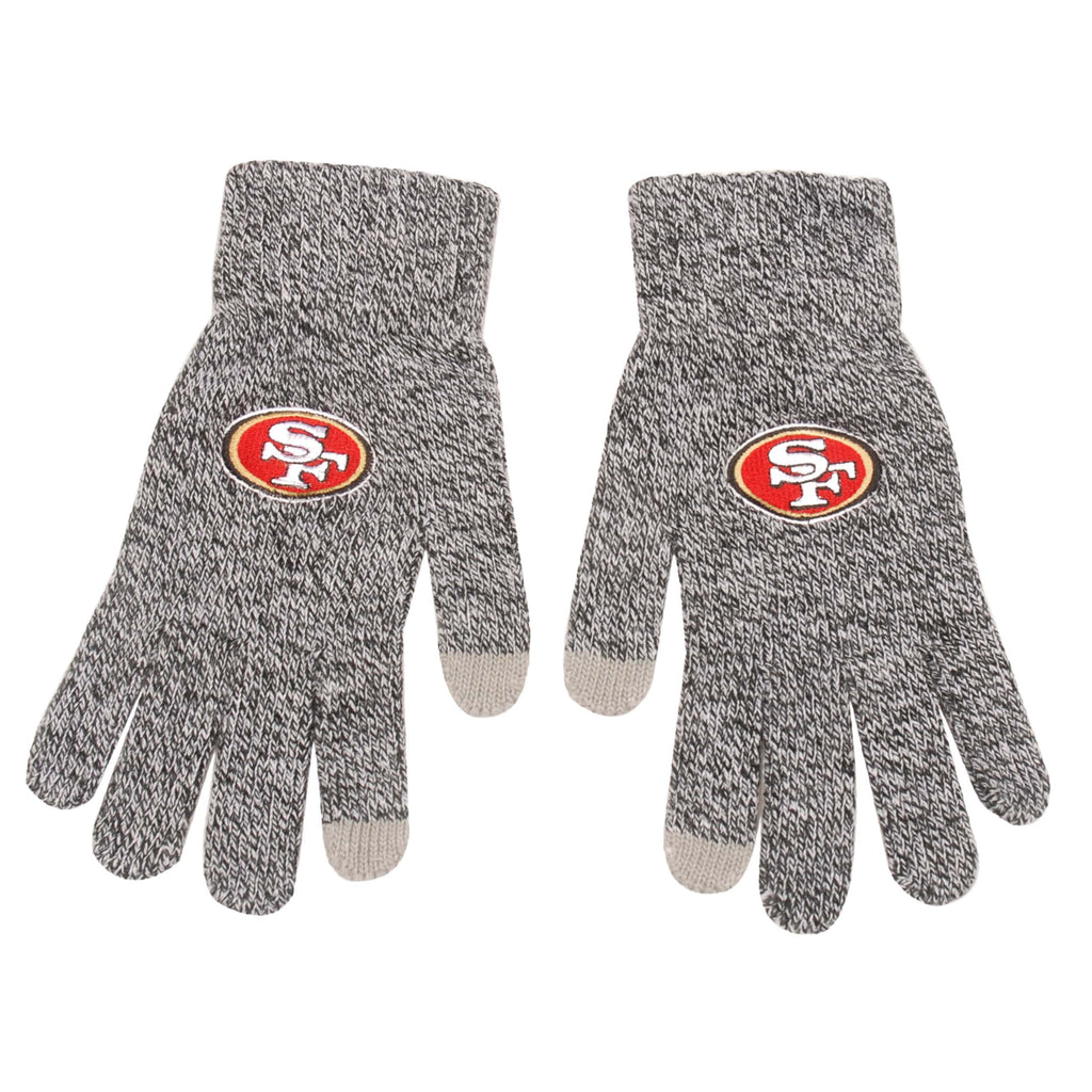 San Francisco 49ers Gray Knit Gloves