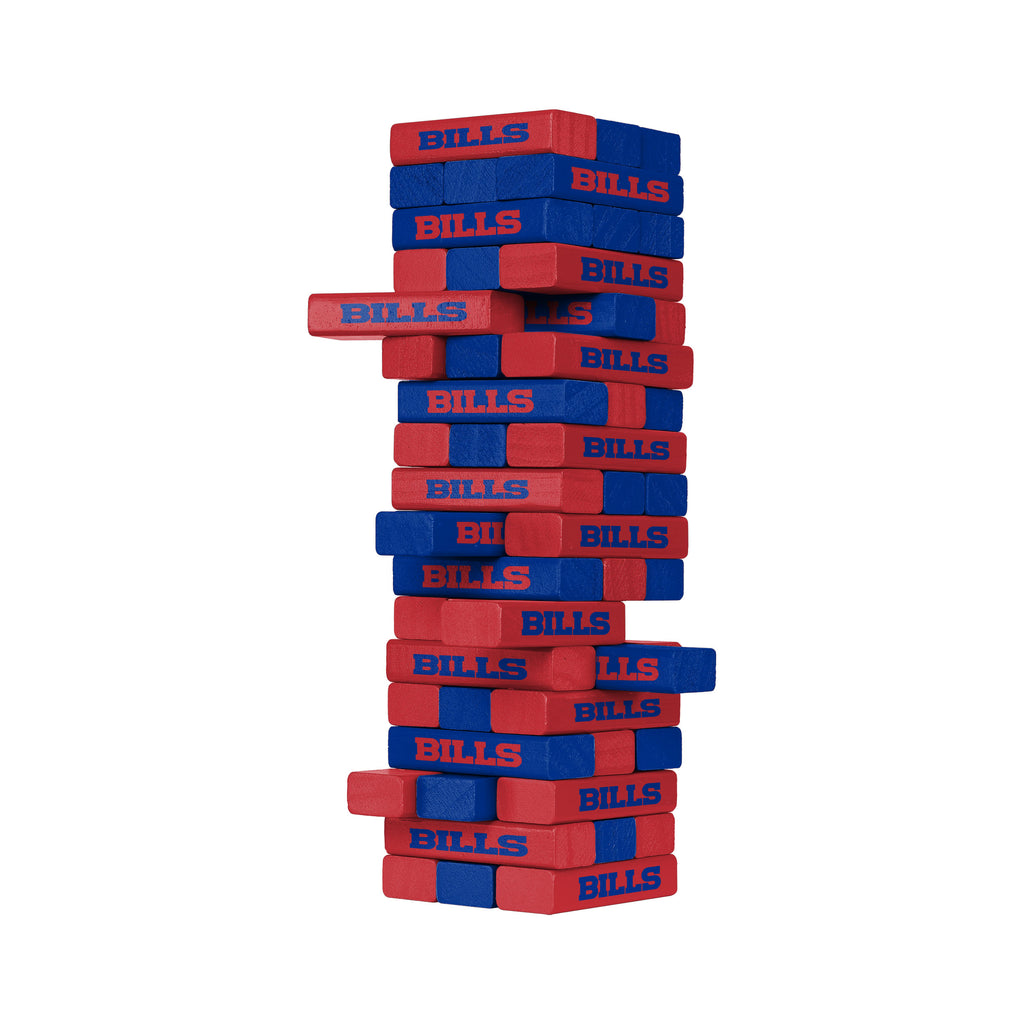 Buffalo Bills Jenga Stackable Blocks Game