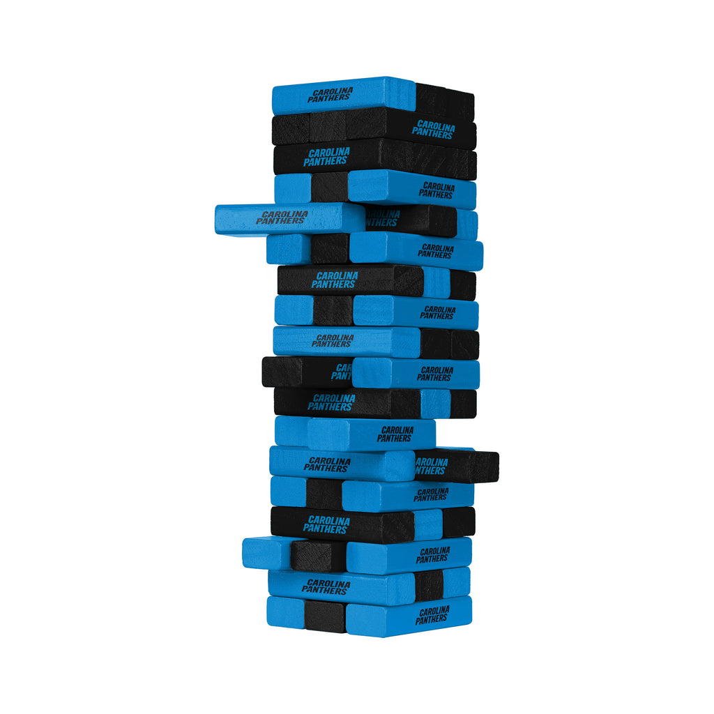 Carolina Panthers Jenga Stackable Blocks Game