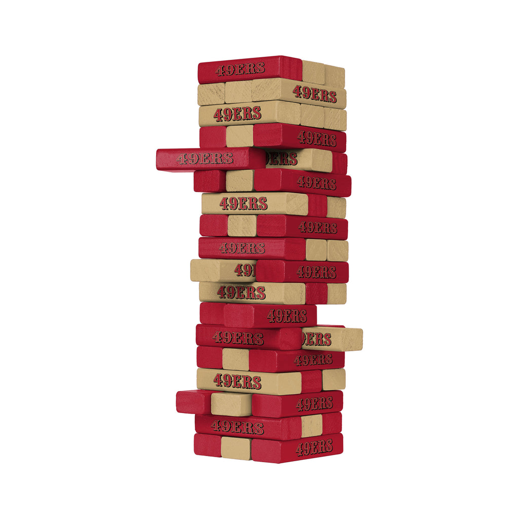 San Francisco 49ers Jenga Stackable Blocks Game