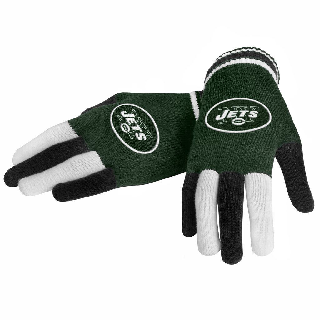 New York Jets Multicolor Knit Gloves