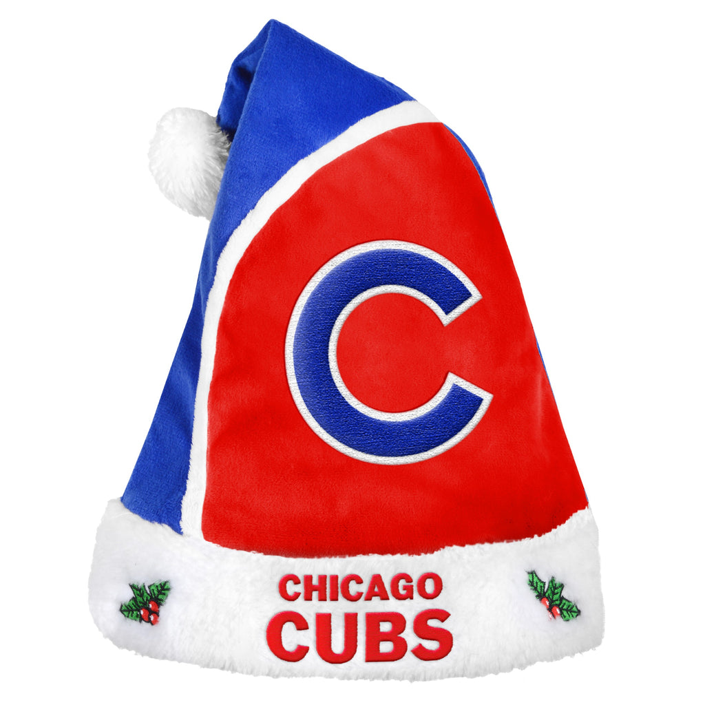Chicago Cubs Multi Color Santa Hat